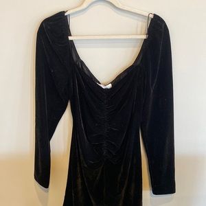 black velvet dress
